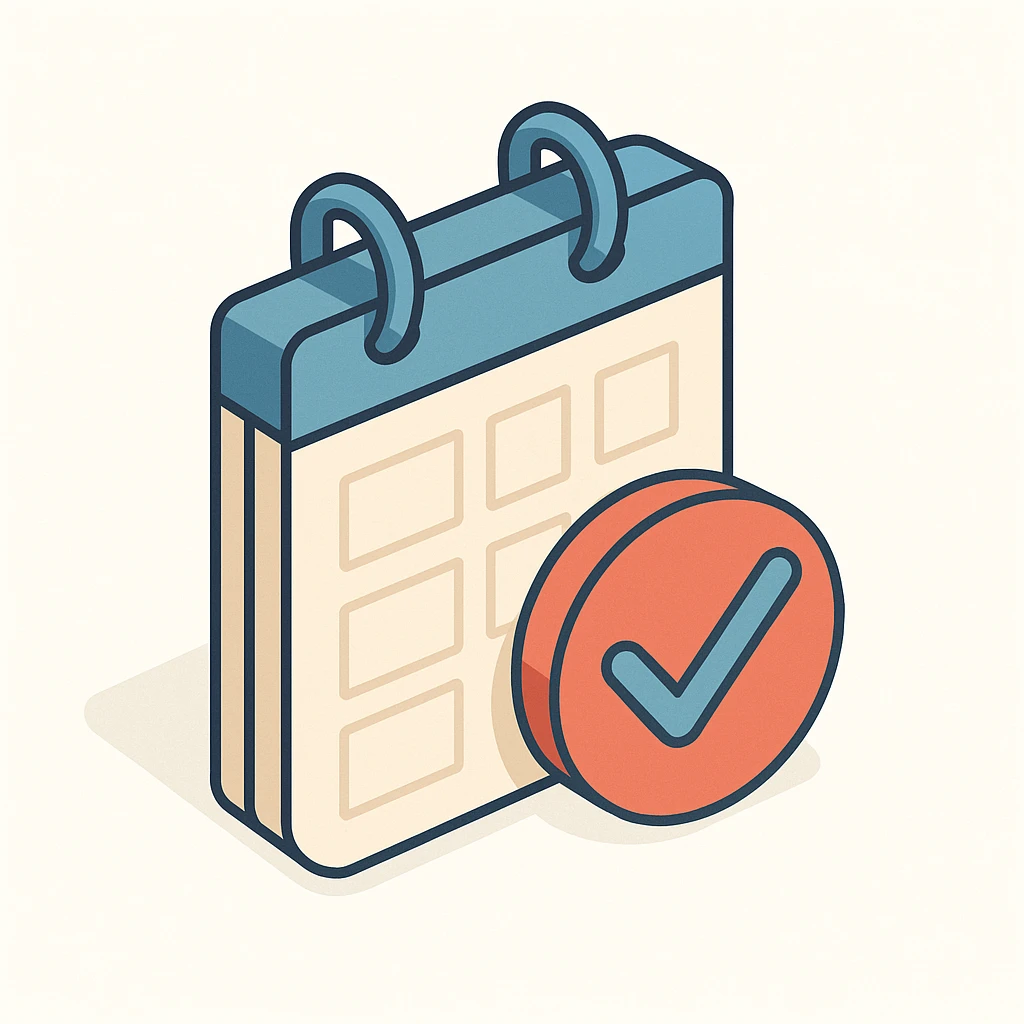 Schedule clear emoji