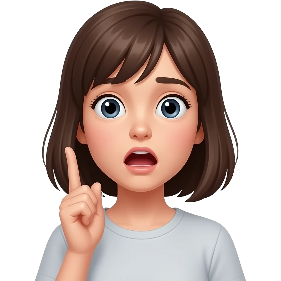 У девушки катастрофа в шоке emoji