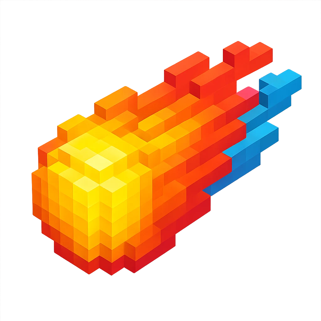 светящиеся комета, no background emoji