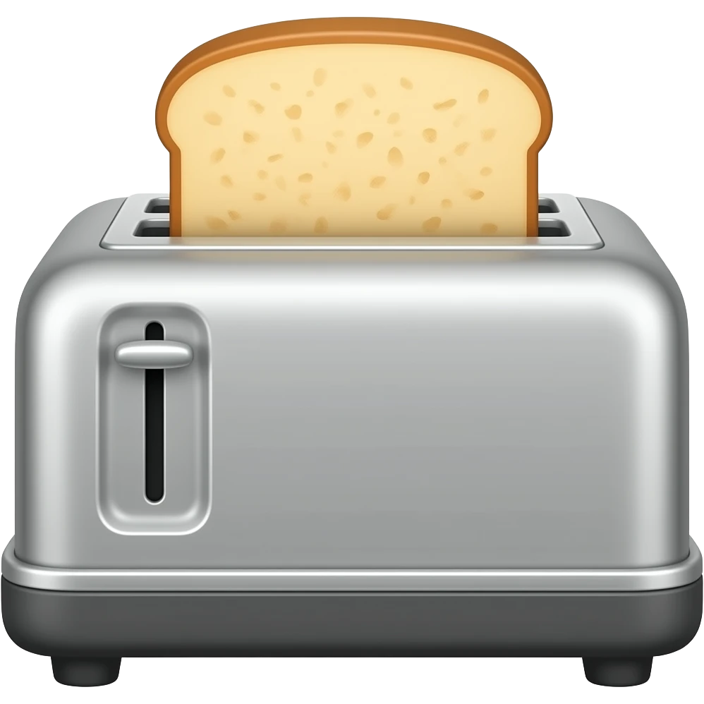 Toaster with toast emoji