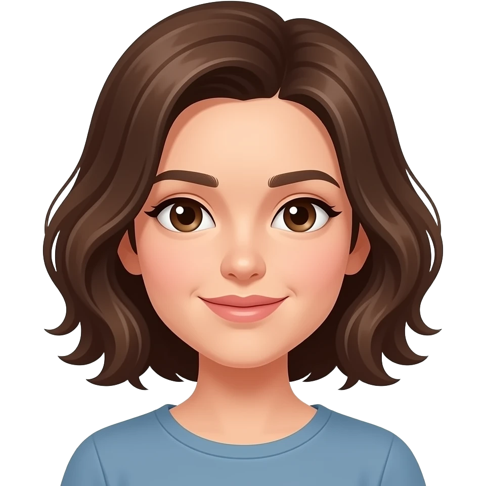 Faça igual ela mas com um cabelo um pouquinho mais curto e onduladinho emoji