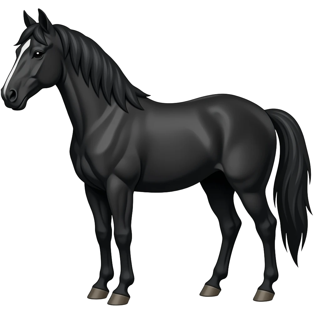 Black horse emoji