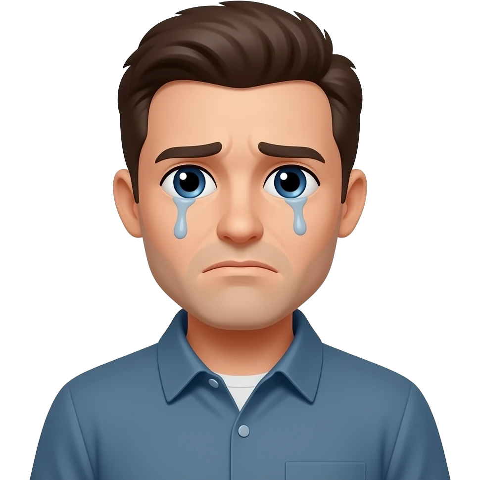 A sad man emoji