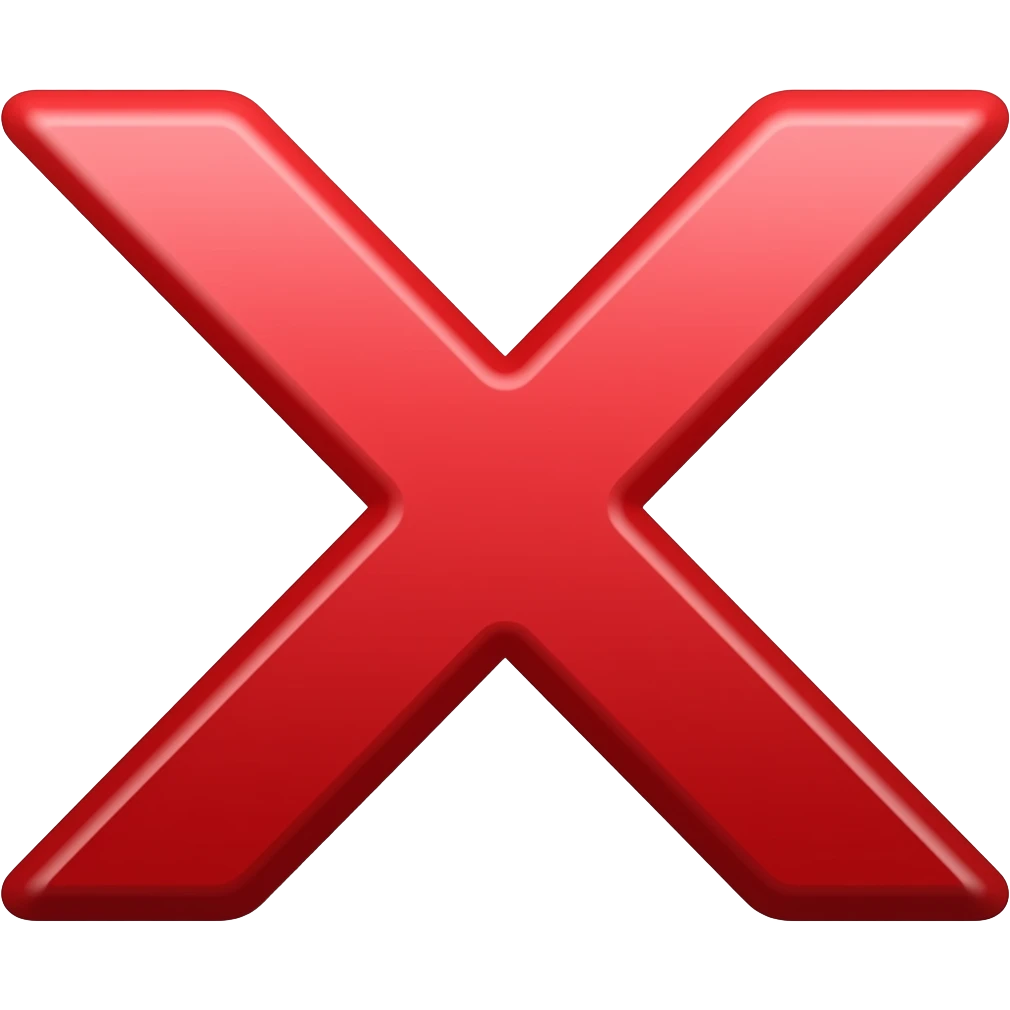 signo de menos color rojo emoji