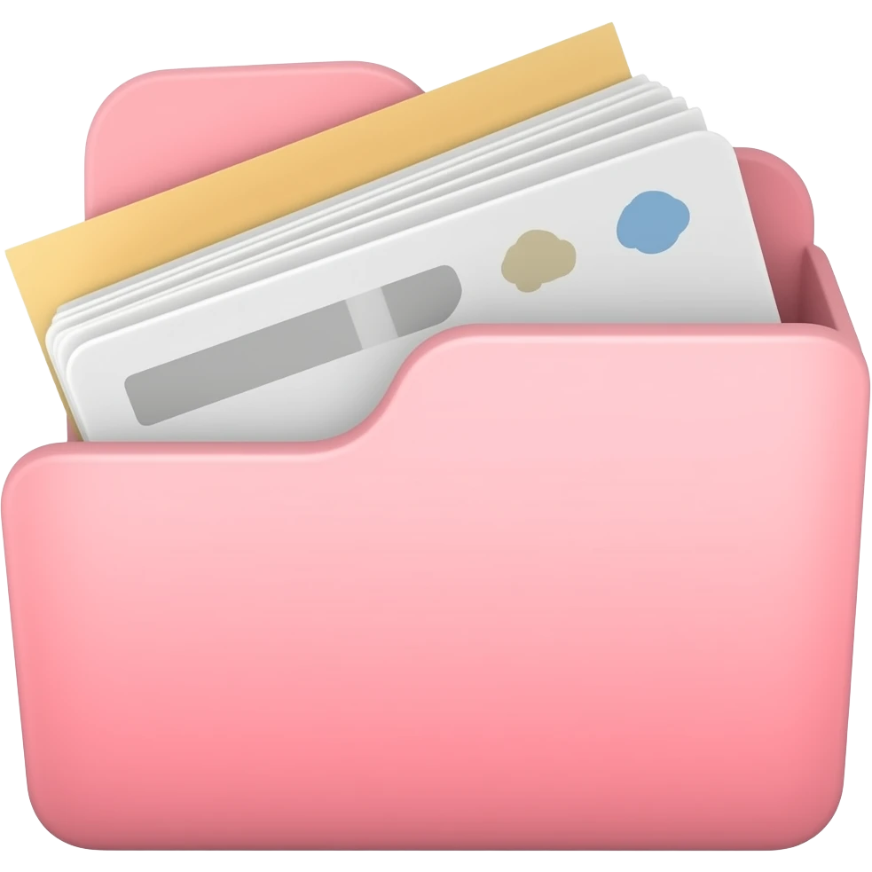 junk files light Pink folder emoji