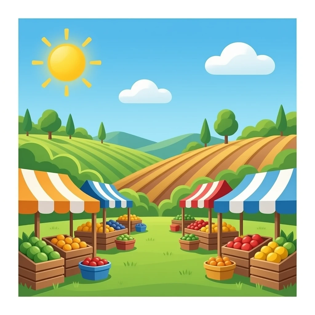 Farmers market emoji