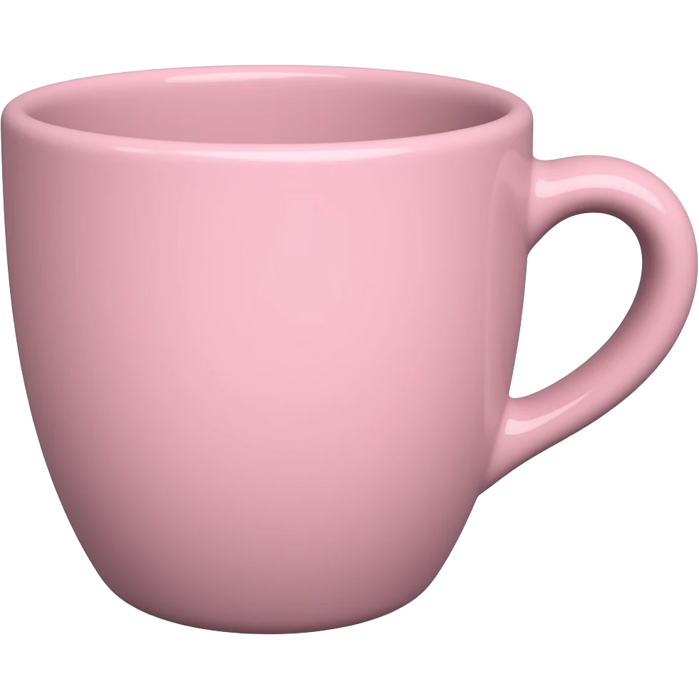 Aesthetic pink cup emoji