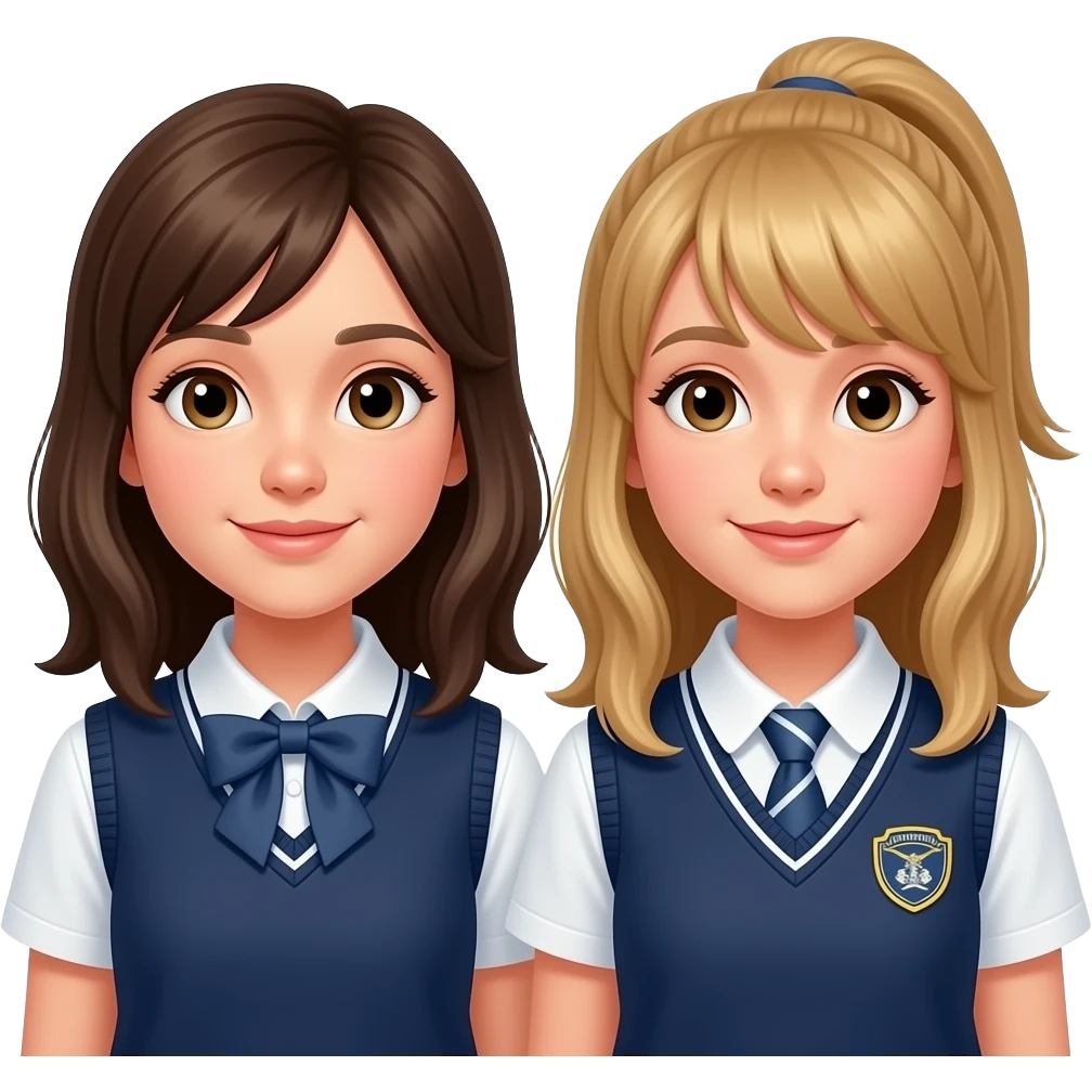 junior high girls best friends emoji