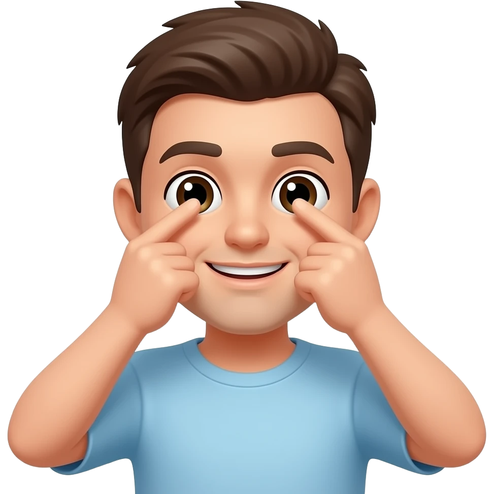 Человек трет глаза  кулаками emoji