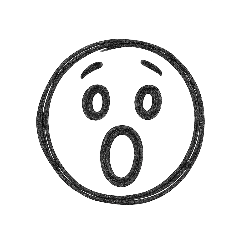 shocked face emoji