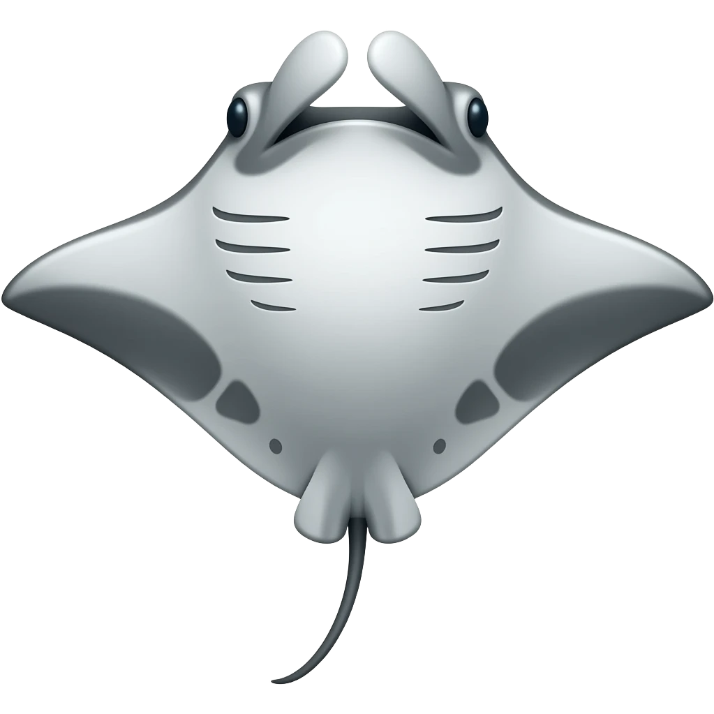 A manta ray emoji