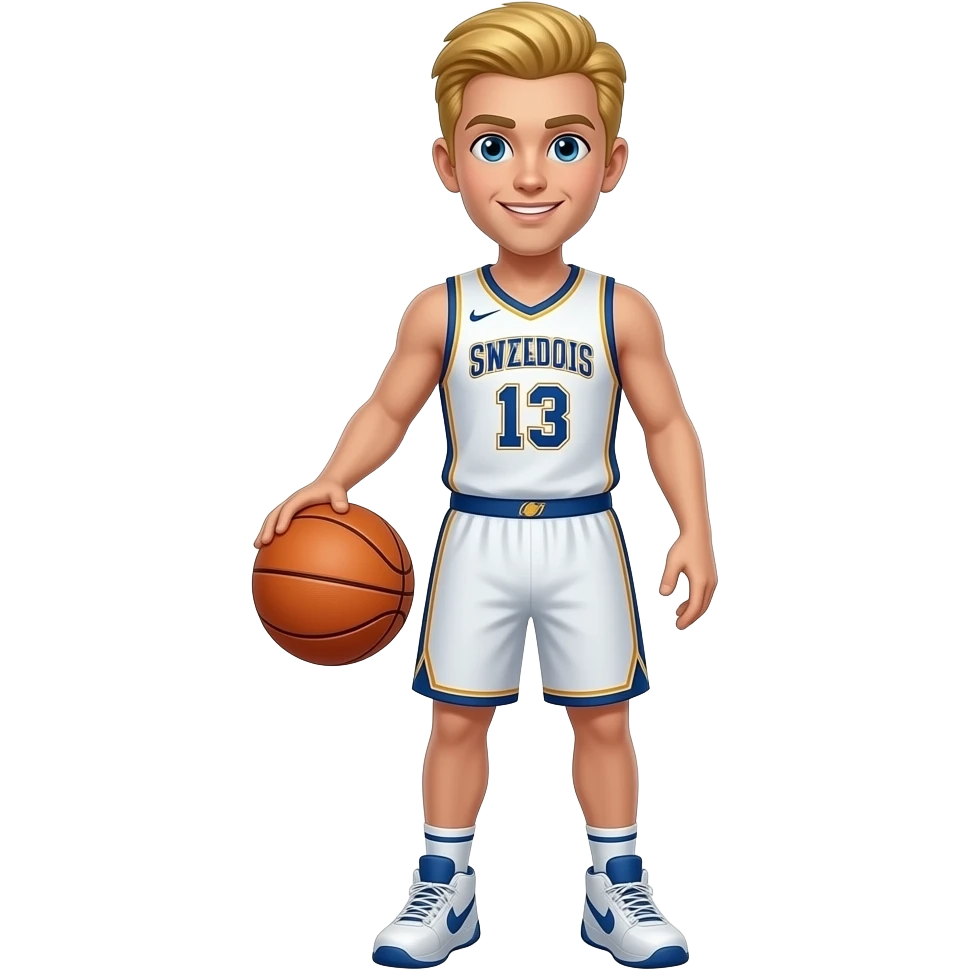 golden hair basket ball plater emoji