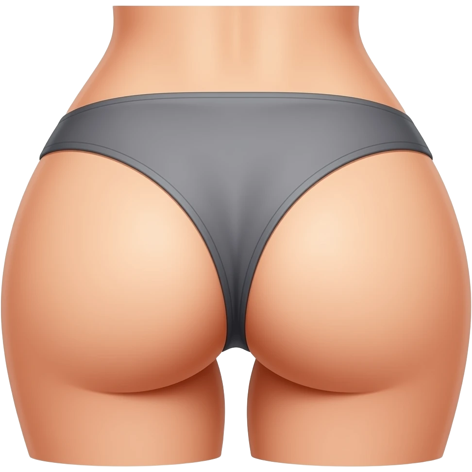 Exposed buttocks emoji