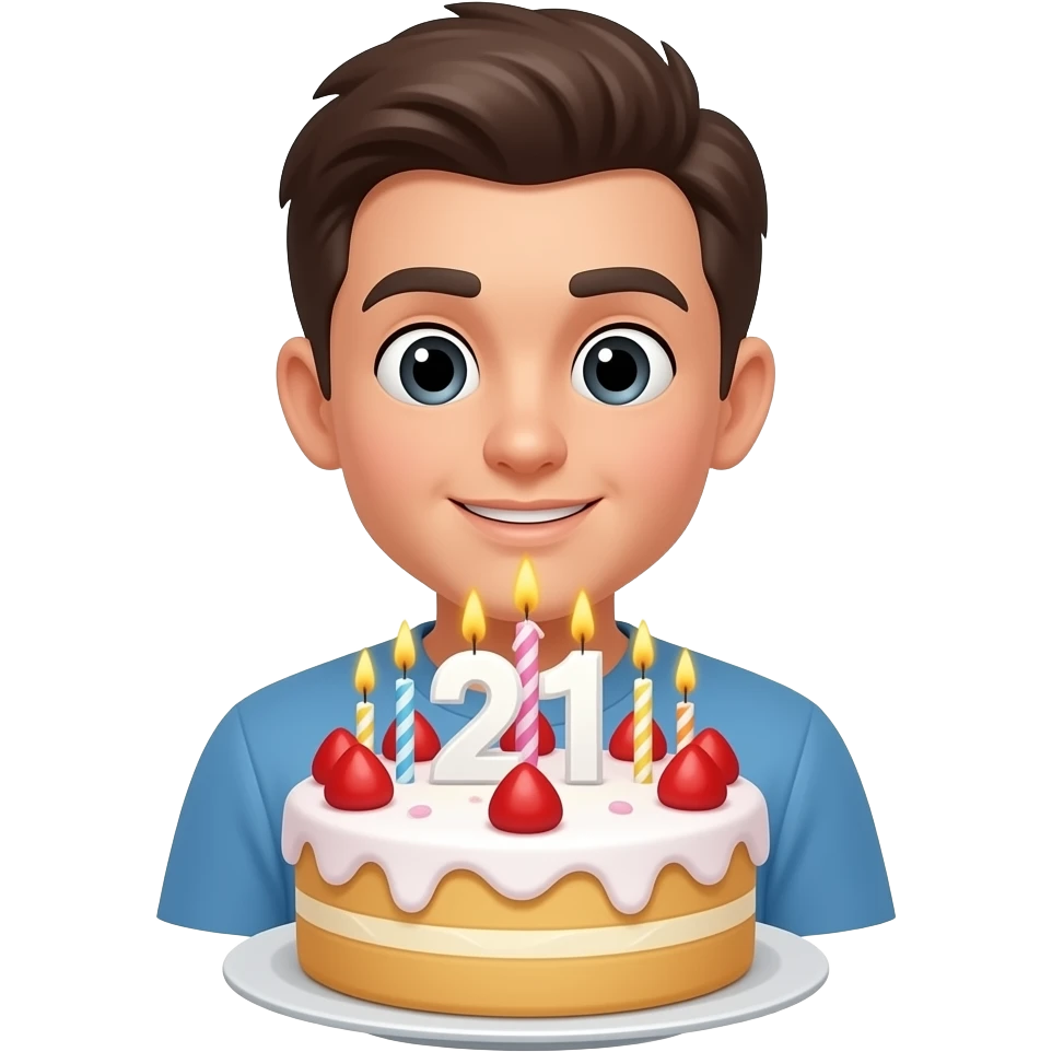 21st birthday emoji