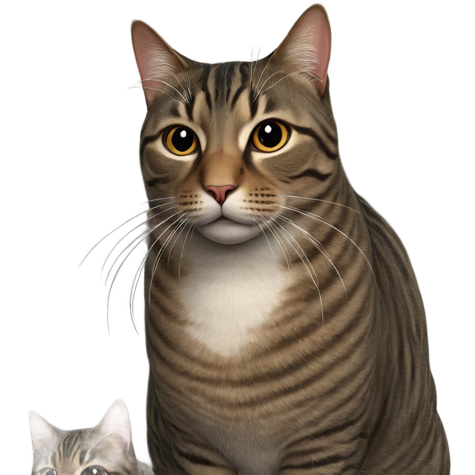 realistic indoor cat portrait emoji