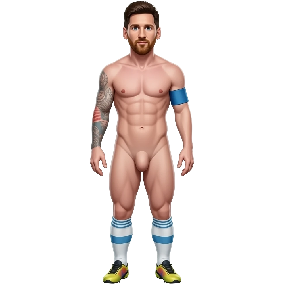 messi full body all naked have pênis. emoji