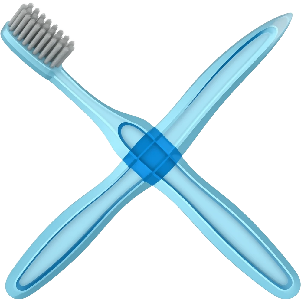 injection mold of a toothbrush emoji