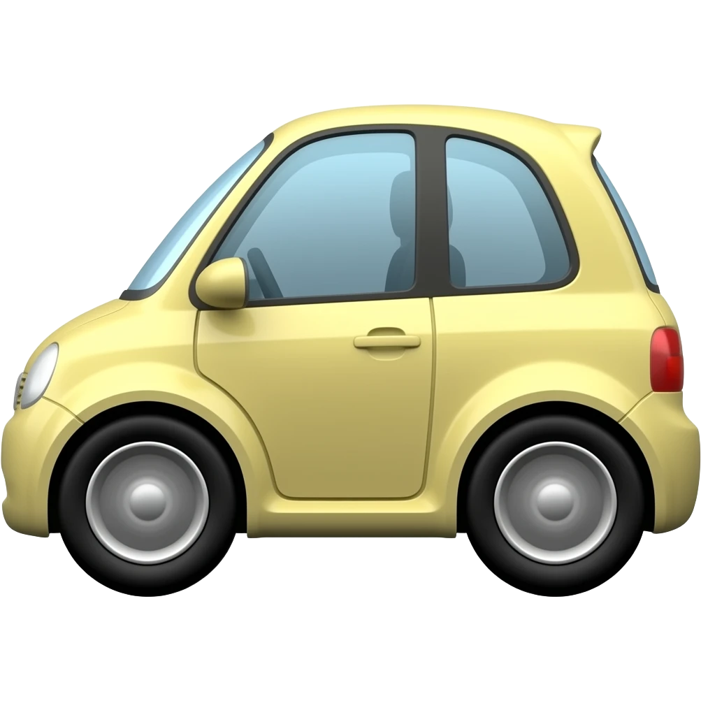 Car speeding in the road emoji