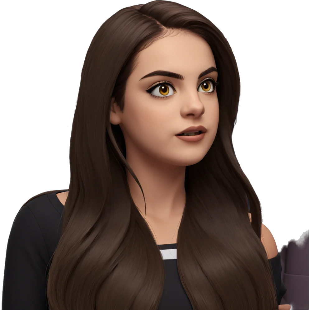 girl with long brown hair emoji