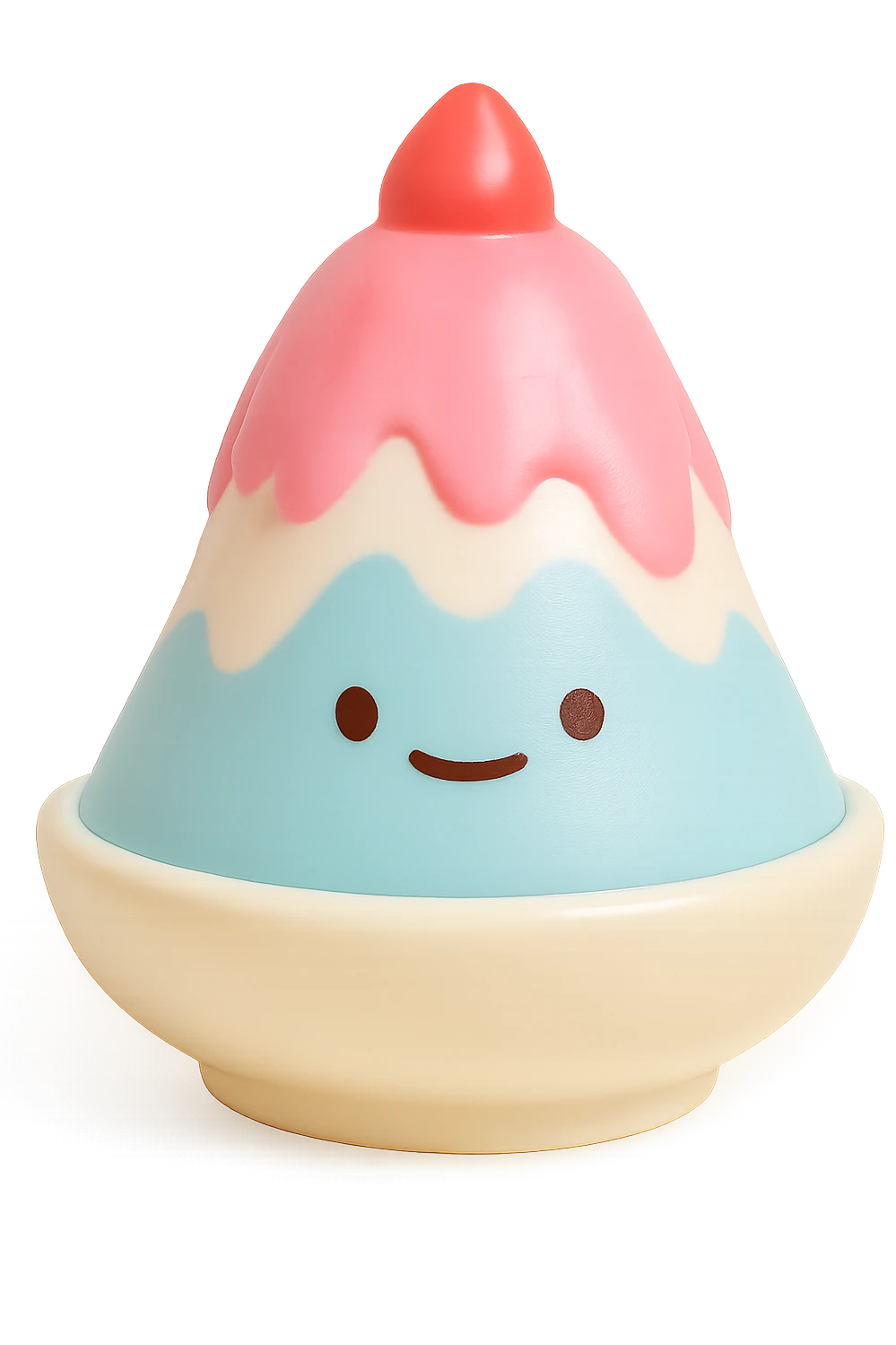 一杯看起来很好吃的日本富士山冰沙 无背景  emoji
