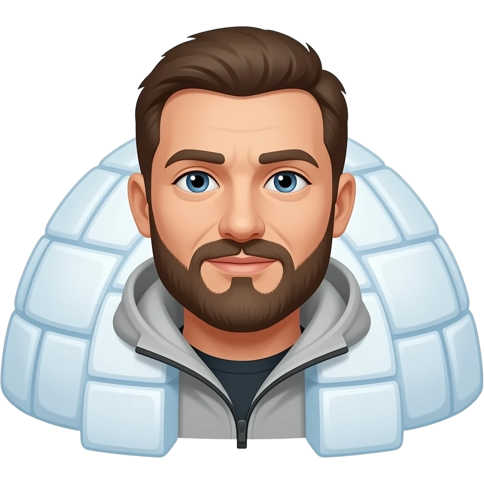 Man in a igloo emoji