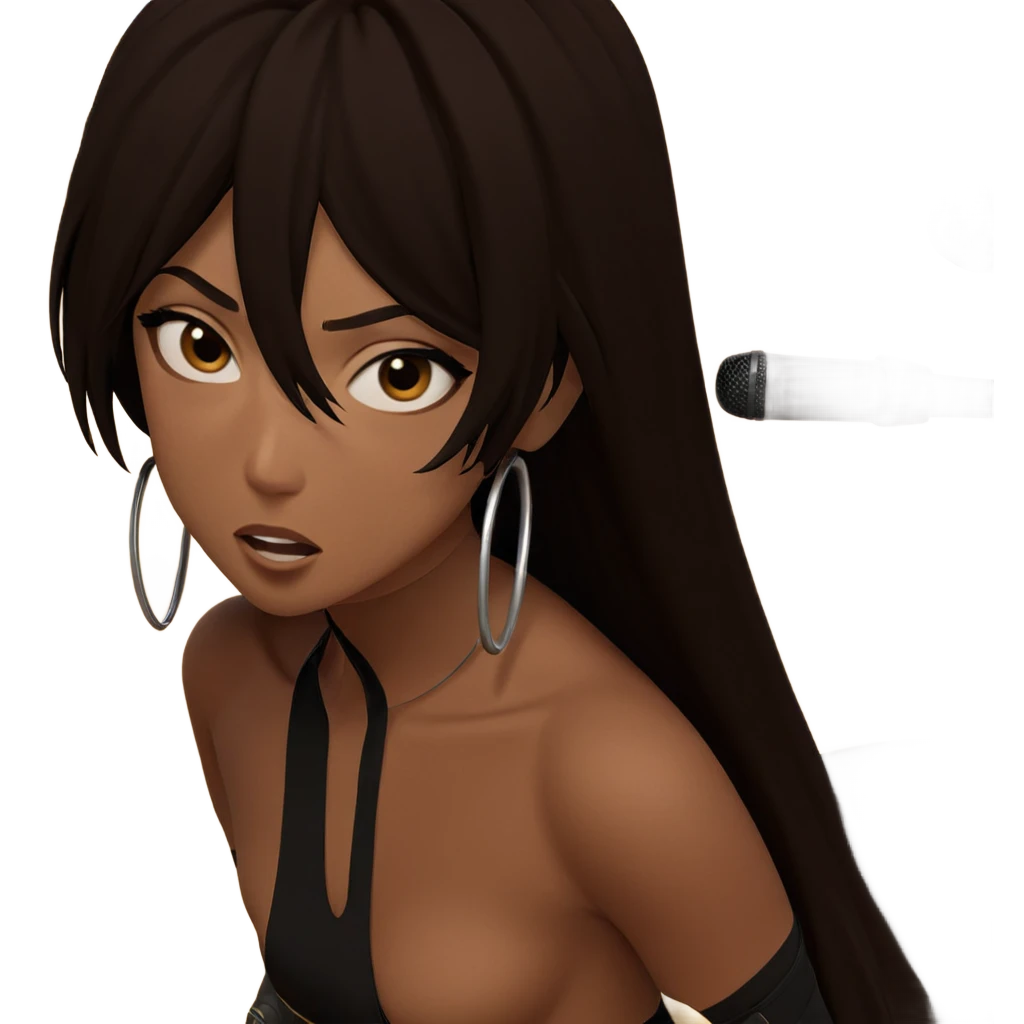 desert performance with microphone emoji