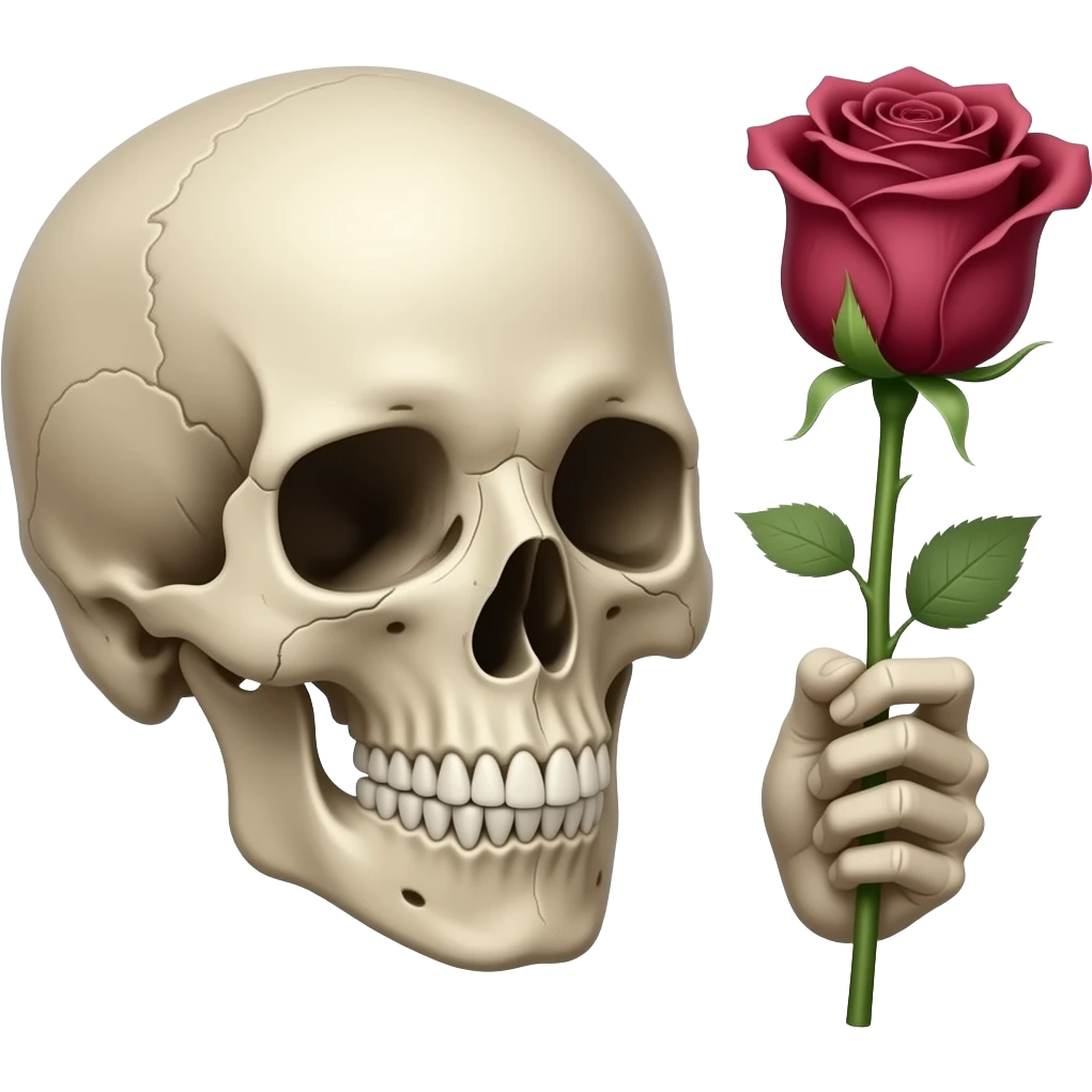 💀holding🥀 emoji