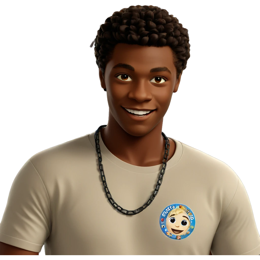 smiling boy in white shirt emoji