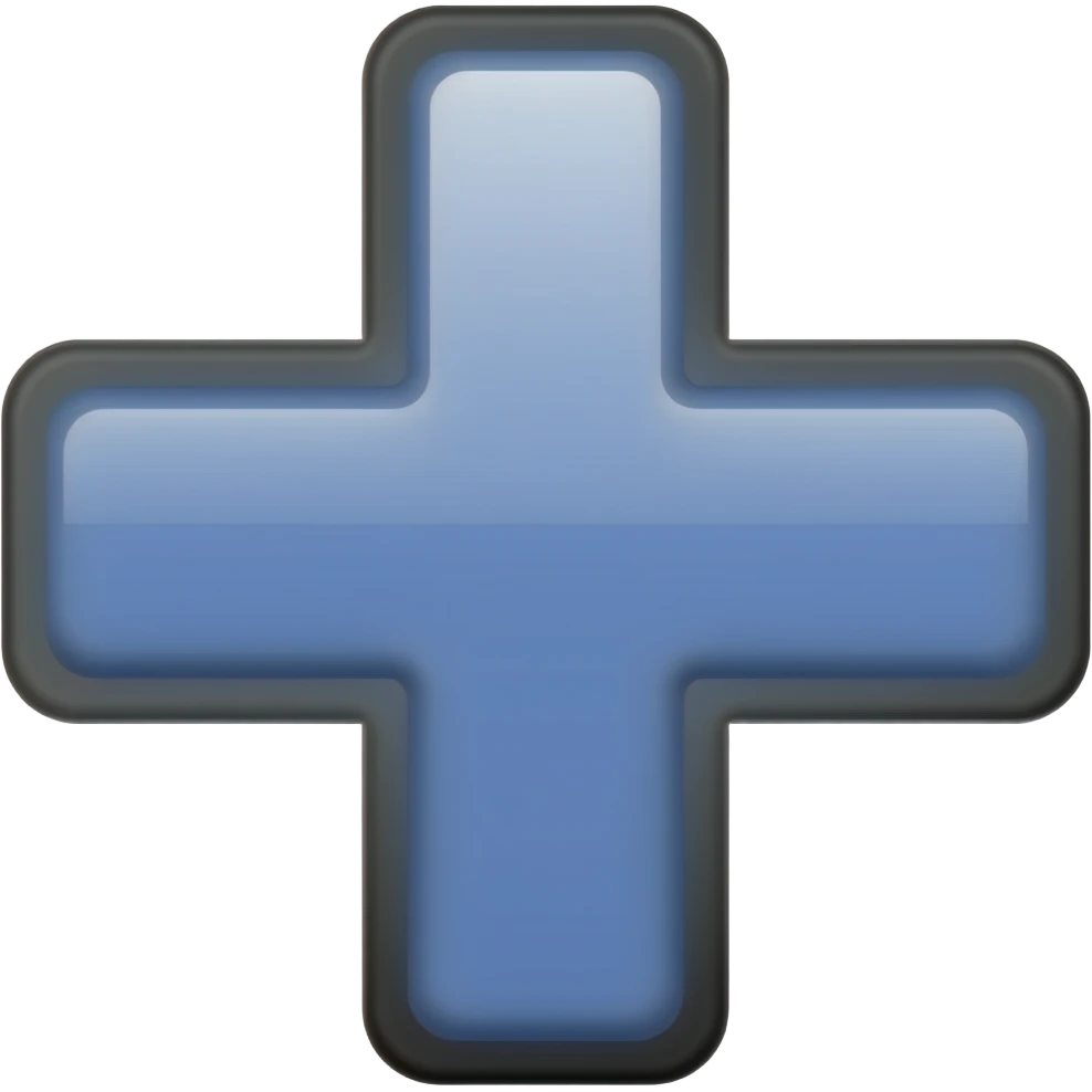 Periwinkle christian cross with black borders emoji