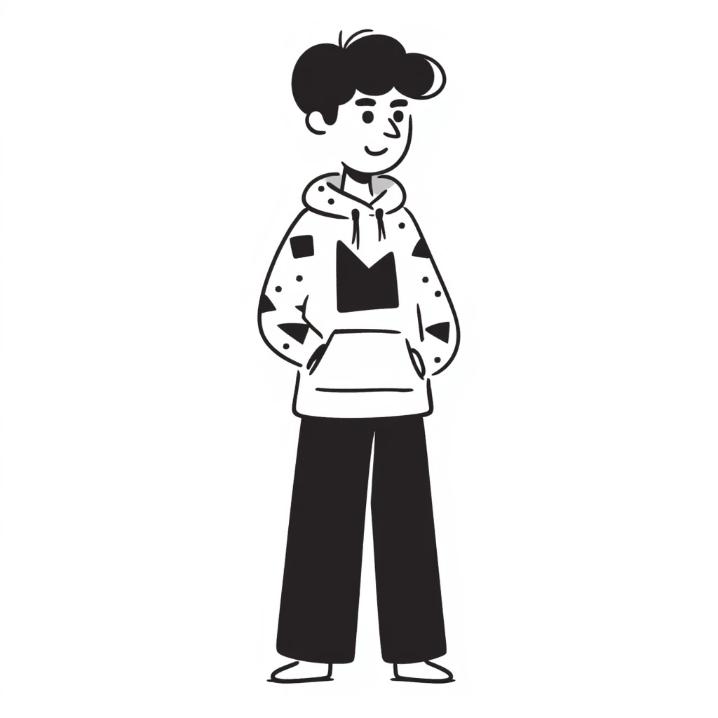 hoodie guy emoji