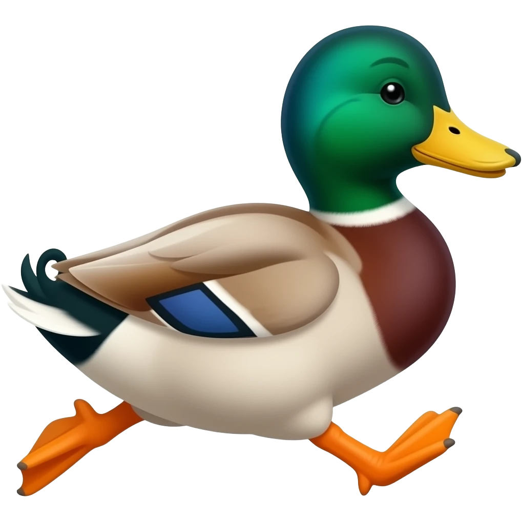 duck running emoji