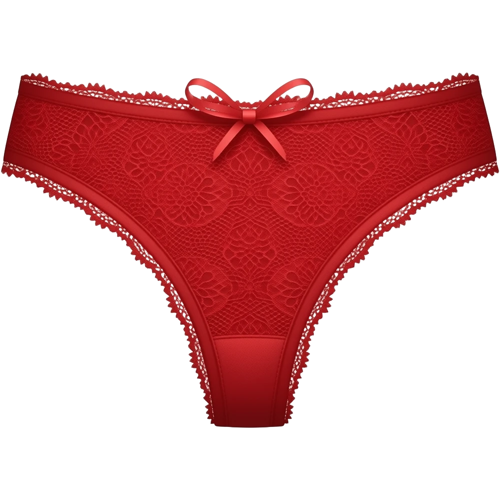 Red lace women’s panties or thong emoji