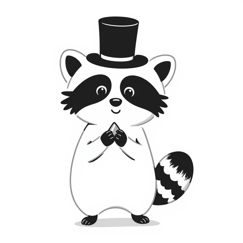 Raccoon emoji