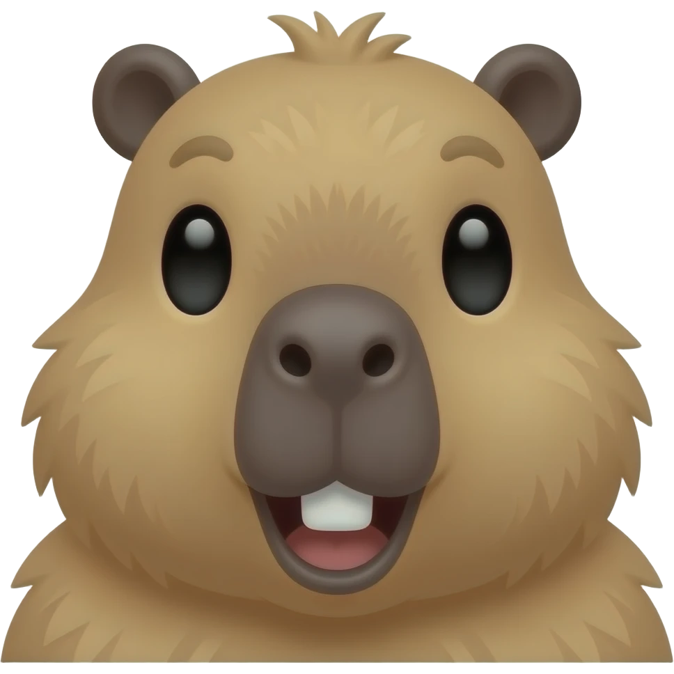 capybara saying "huh"? emoji