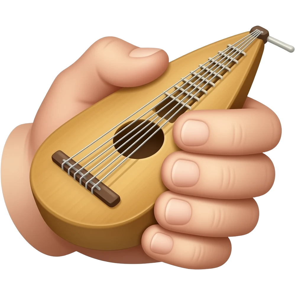 Hand Monochord Bowl emoji