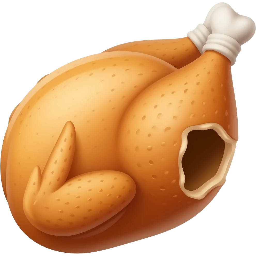 stuffed chicken hole emoji