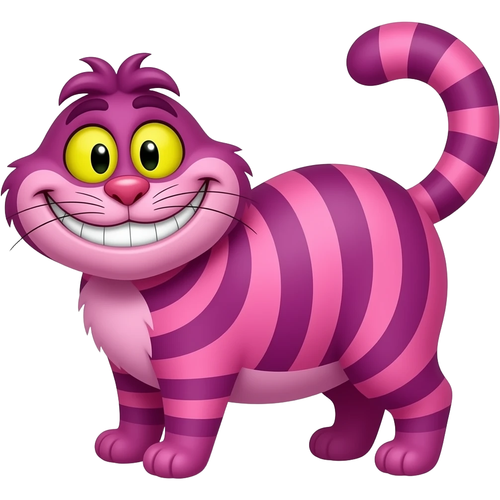 cheshire cat from alice in wonderland emoji