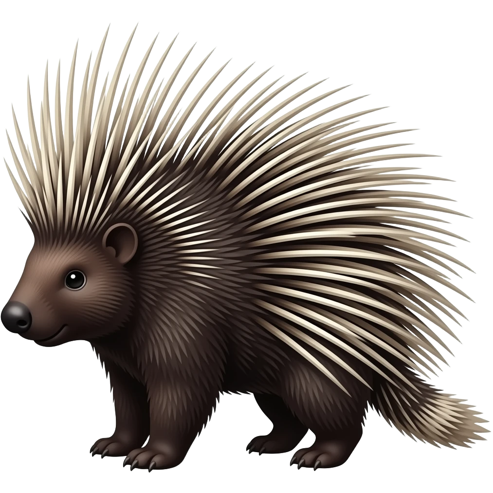 Crested porcupine emoji
