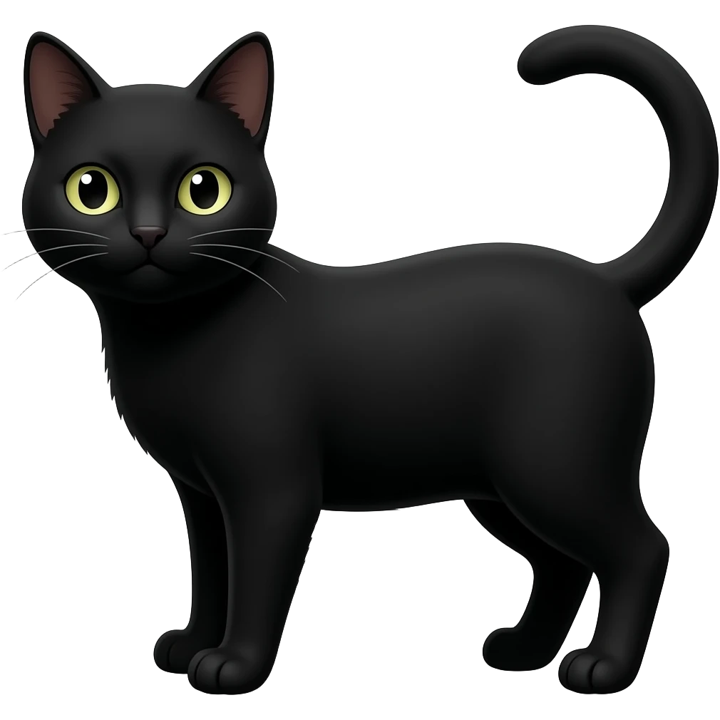 Black cat emoji