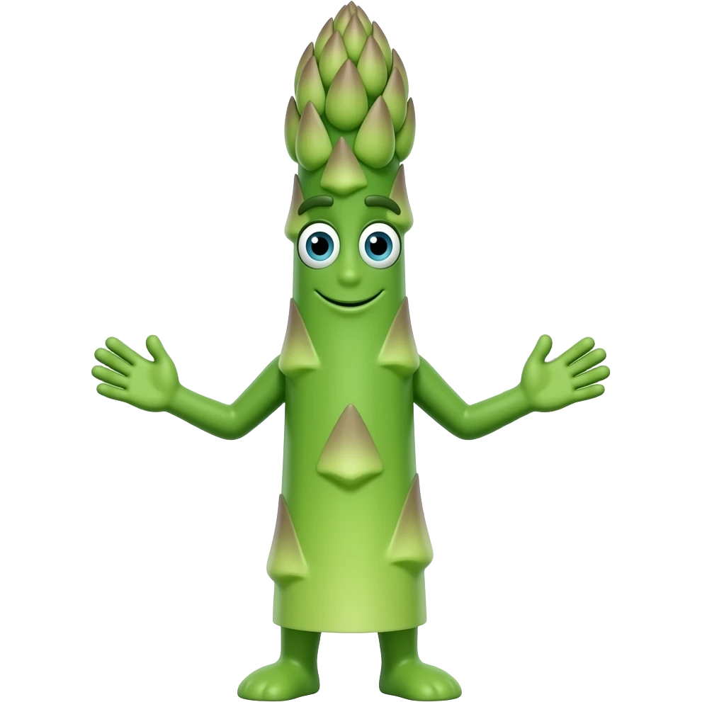 asparagus writing code emoji