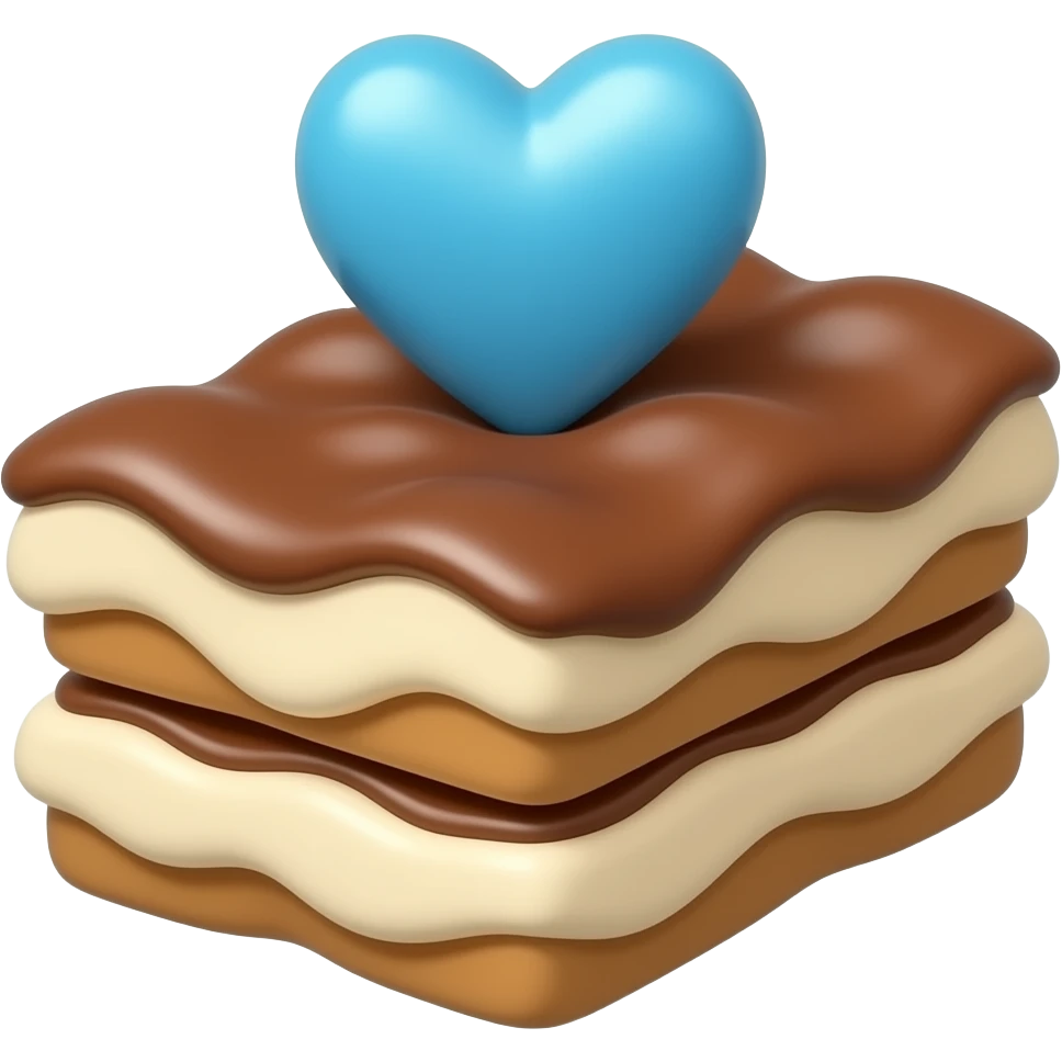 tiramisu and 🩵 emoji