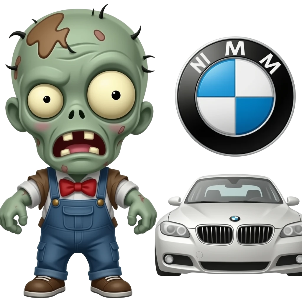 BMW and Zombie emoji