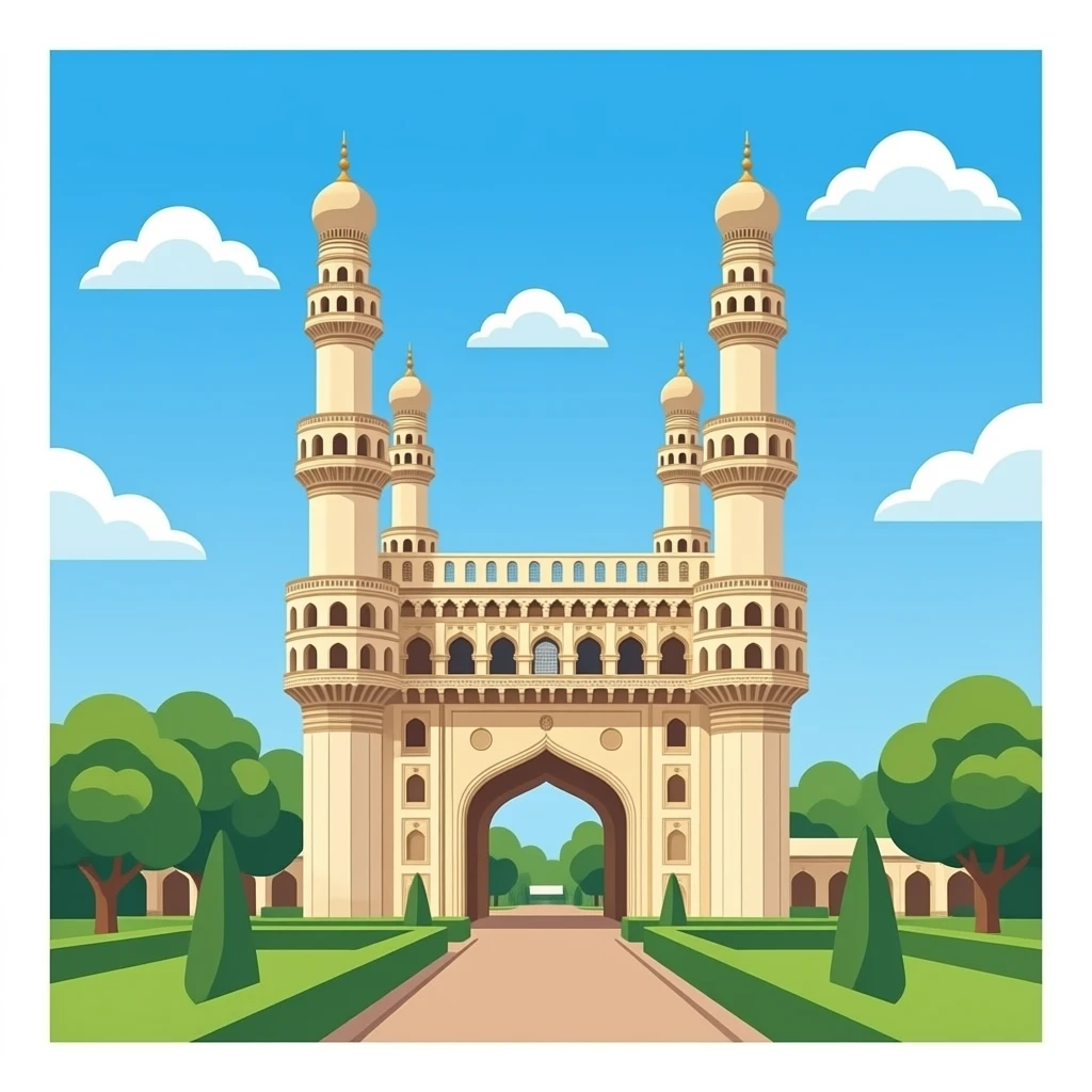Create charminar emoji emoji