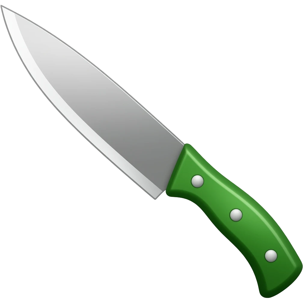 Sharp Machete green Handle right side emoji