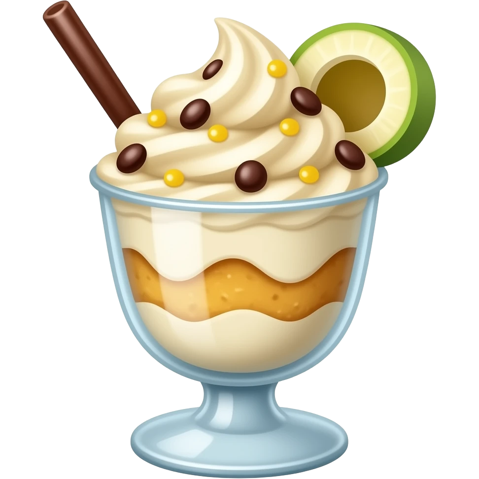 buko pandan in parfait cup emoji
