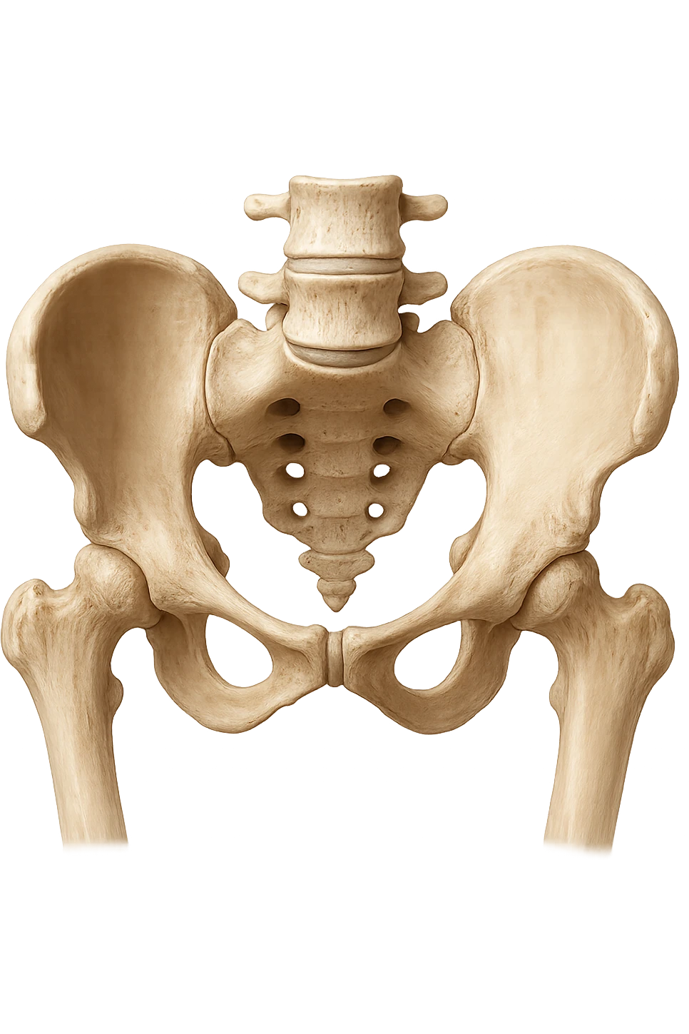 anche di un bacino umano anatomiche realistiche in 3d, iperrealistica in 3d emoji