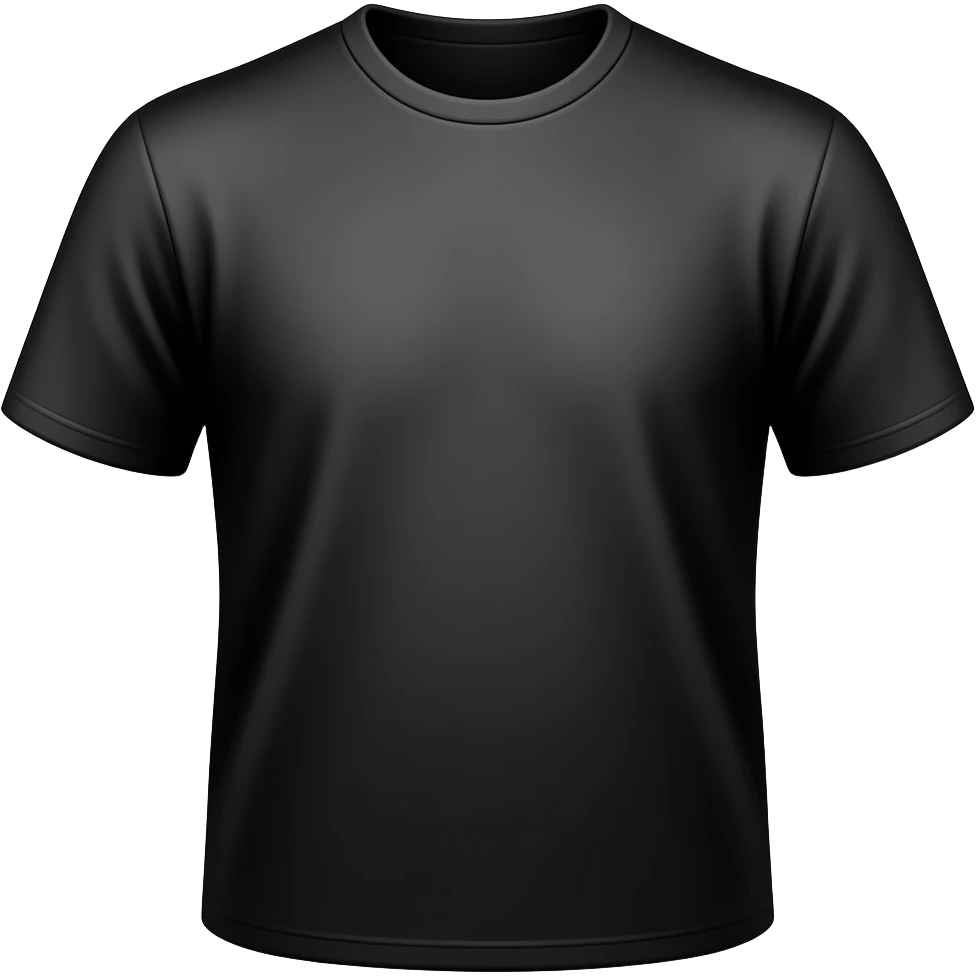 t-shirt black emoji