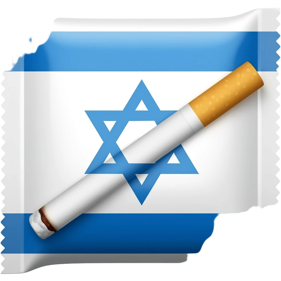 Smoking on that israel pack emoji