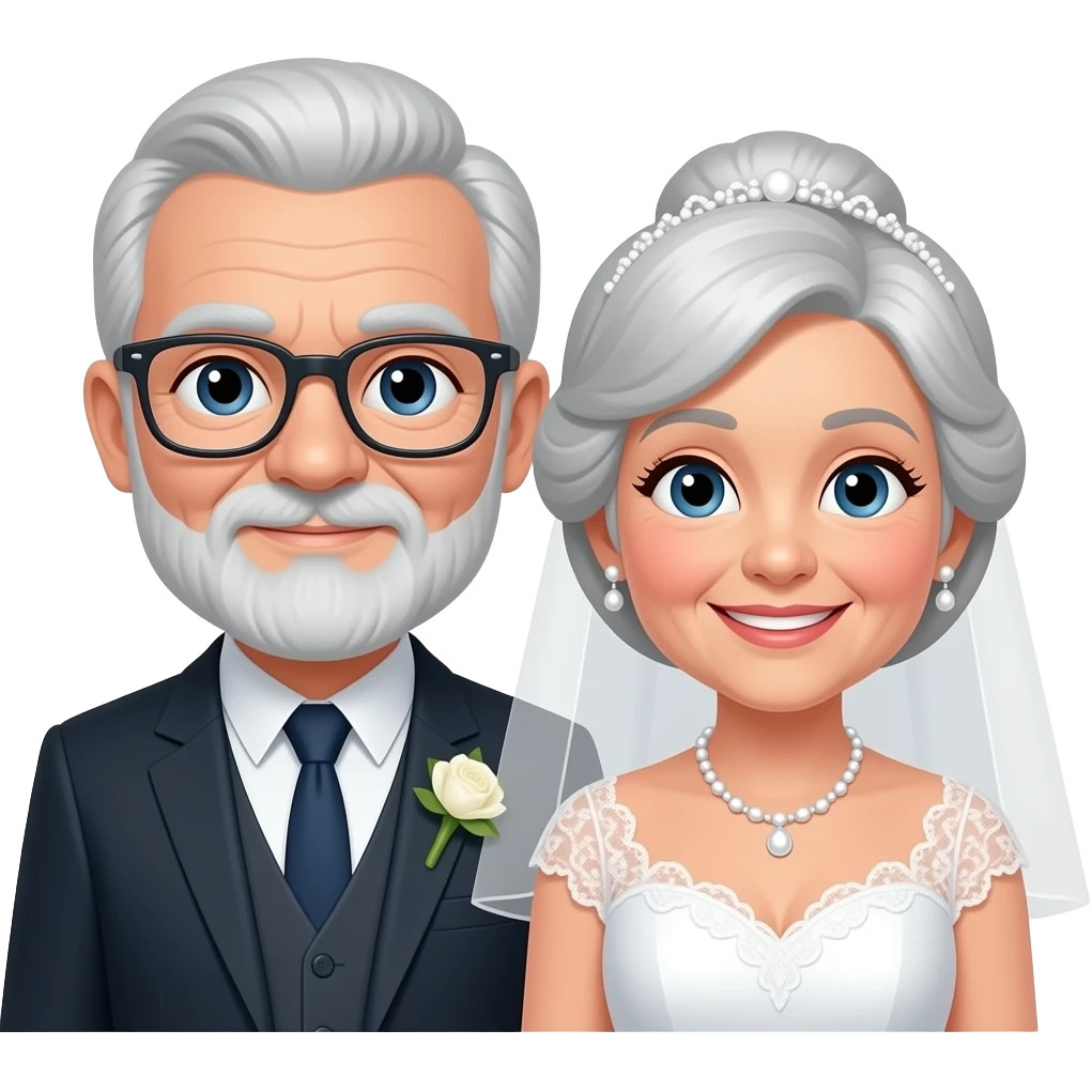 Grandpa married to grandma emoji