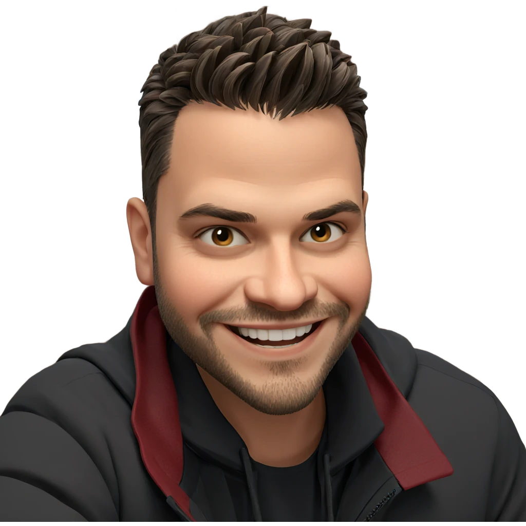 smiling boy with beard emoji